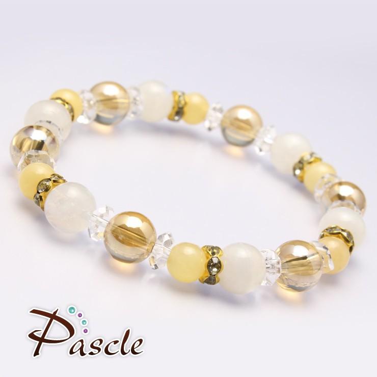 シャンパンカラーオーラ・ブルームーンストーン デザインブレスレット |  | 01