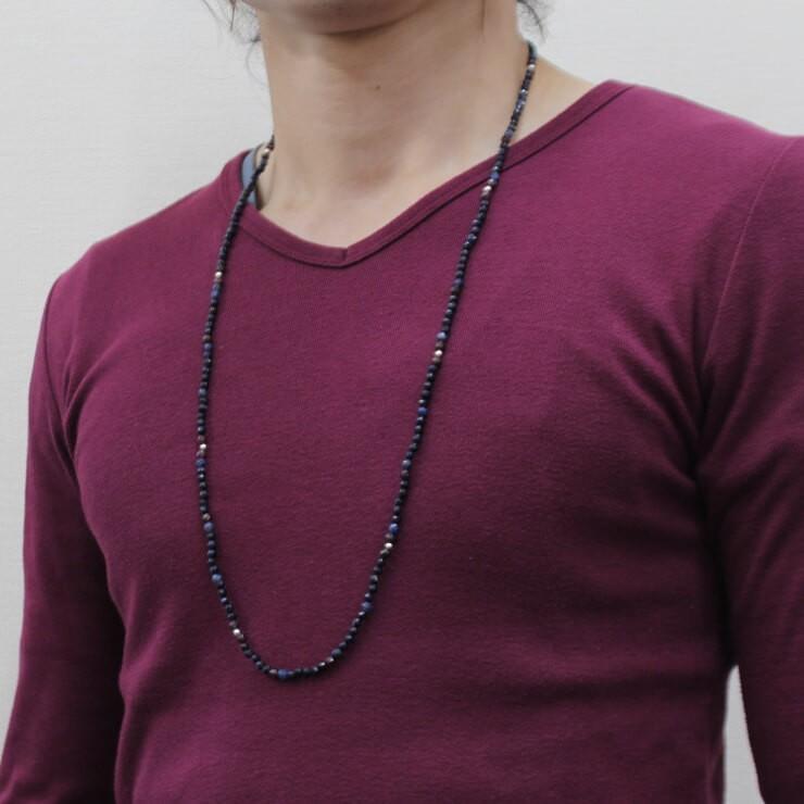 メンズ ロングネックレスブルーゴールドストーン ガーネット パワーストーン 天然石 ビーズ Bgstgank01 パスクル 通販 Yahoo ショッピング