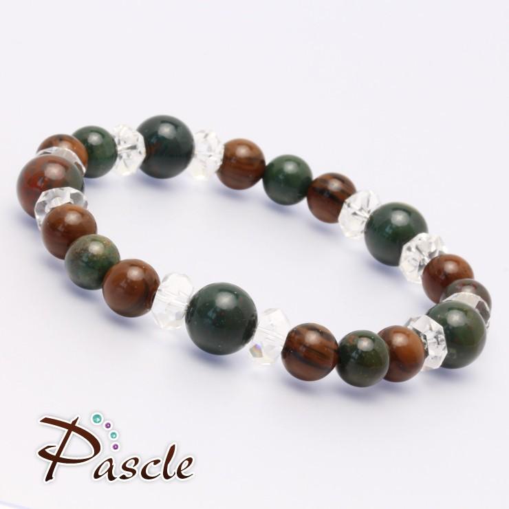 ブラッドストーン・マホガニーオブシディアン デザインブレスレット |  | 01