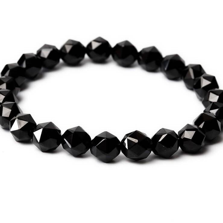 ブラックスピネル6mm シンプルブレスレット |  | 02