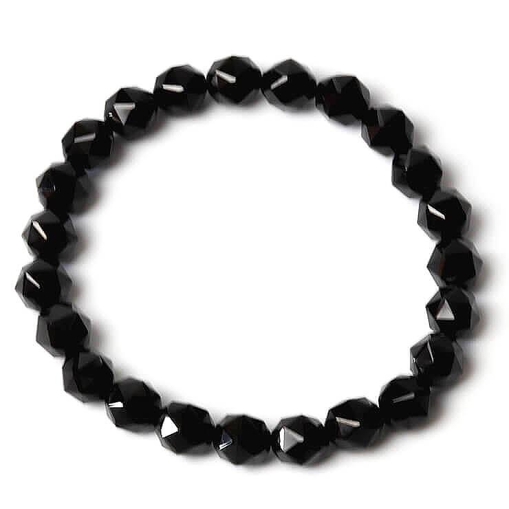 ブラックスピネル8mm シンプルブレスレット |  | 03