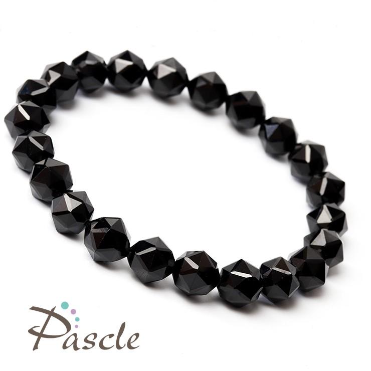 ブラックスピネル10mm シンプルブレスレット |  | 01
