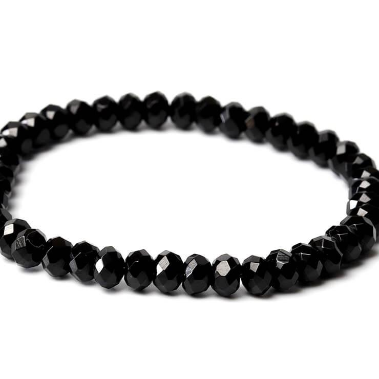 ブラックスピネル（ダイヤカット） シンプルブレスレット |  | 02