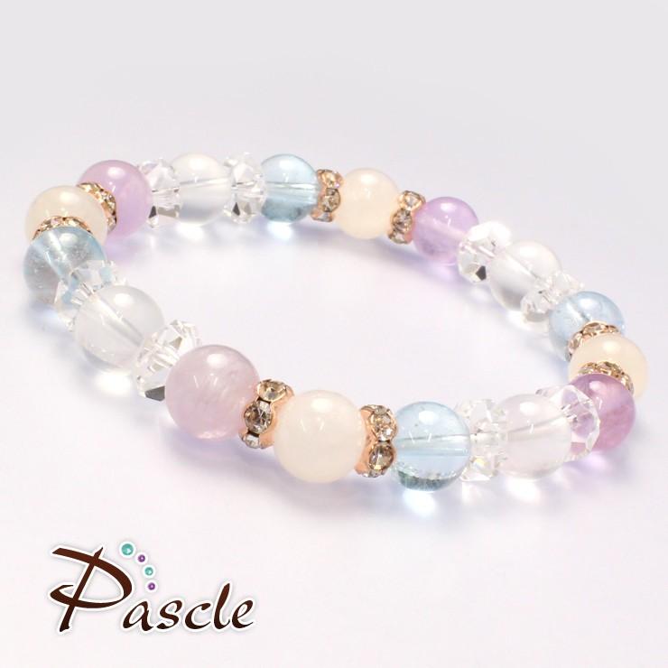 ブルートパーズ・ラベンダーアメジスト デザインブレスレット |  | 01