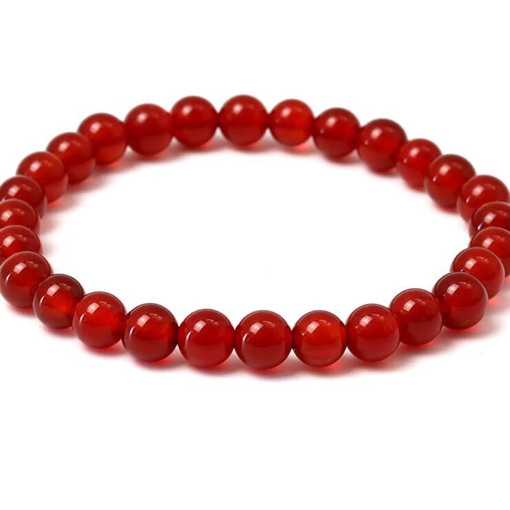 カーネリアン6mm シンプルブレスレット |  | 02