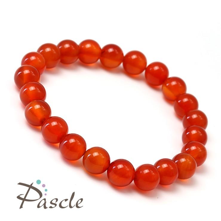 カーネリアン（オレンジ）8mm シンプルブレスレット |  | 01