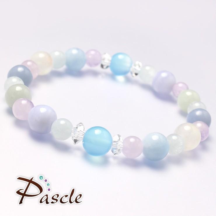 シーブルーカルセドニー・マルチカラーブレスレット |  | 01