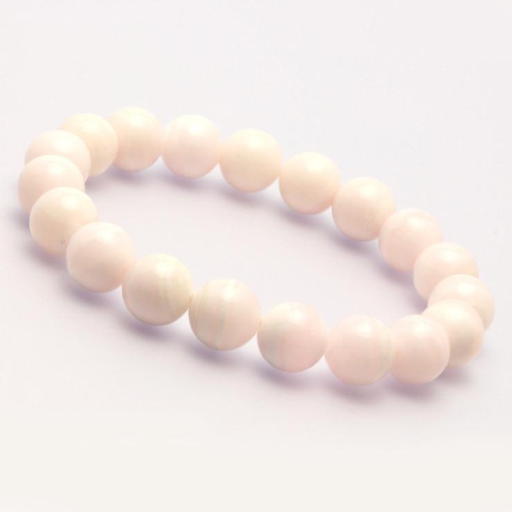 ピンクカルサイト10mm シンプルブレスレット | 