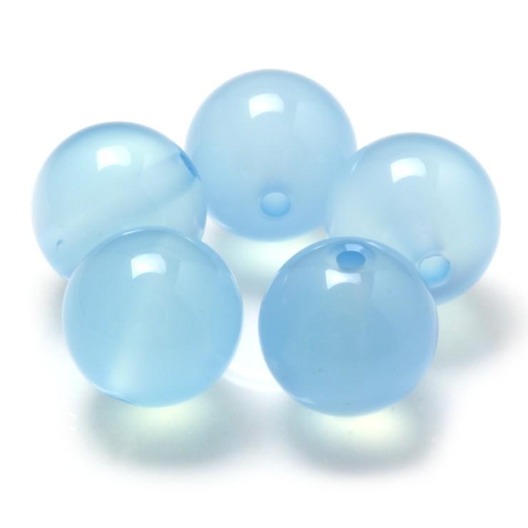 【粒売り/バラ売り】シーブルーカルセドニー 10mm |  | 01