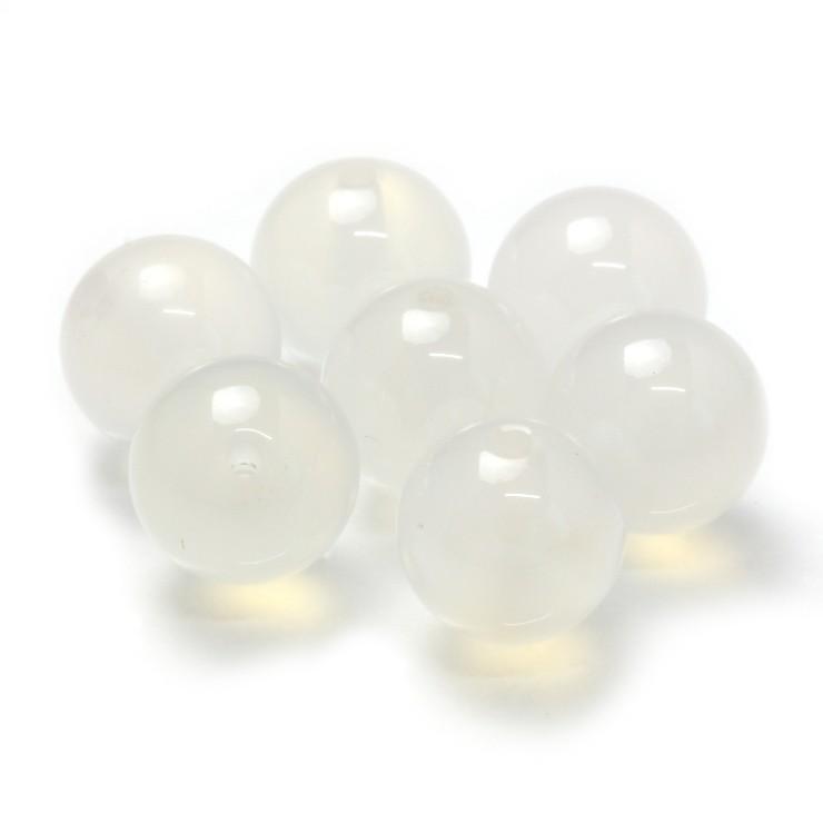 【粒売り/バラ売り】ホワイトカルセドニー 8mm | 