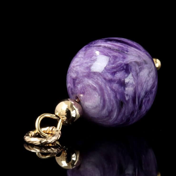 世界3大ヒーリングストーンの一つ チャロアイト ペンダント |  | 04