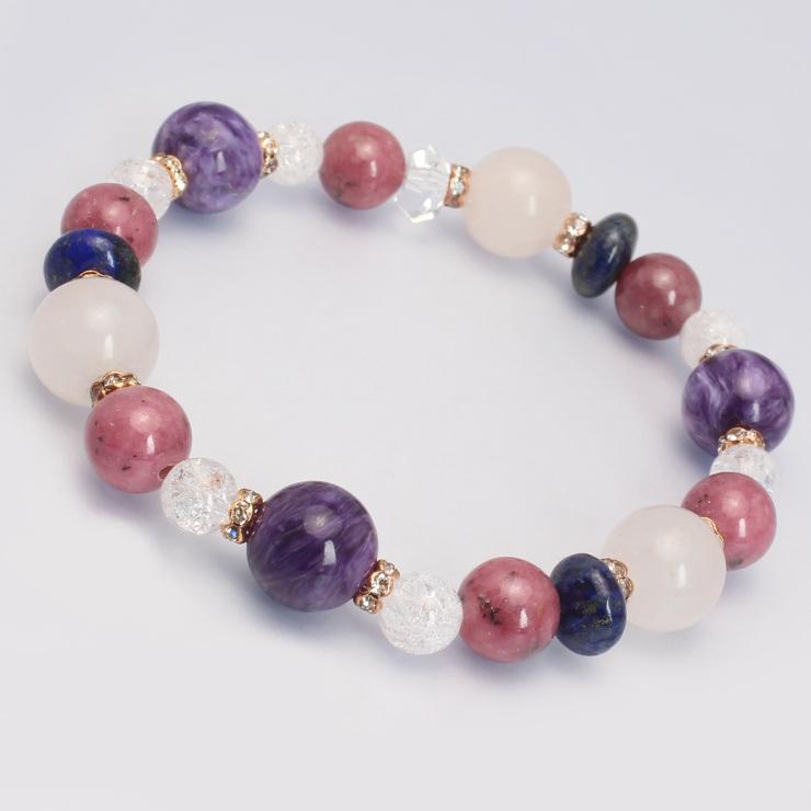 チャロアイト・ロードナイト デザインブレスレット | 