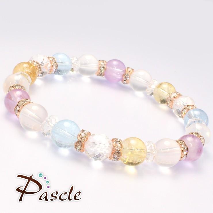 シトリン8mm・ブルートパーズ デザインブレスレット |  | 01