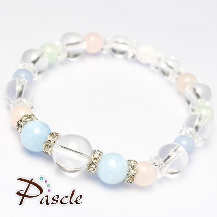 クリスタル・アクアマリン デザインブレスレット |  | 01