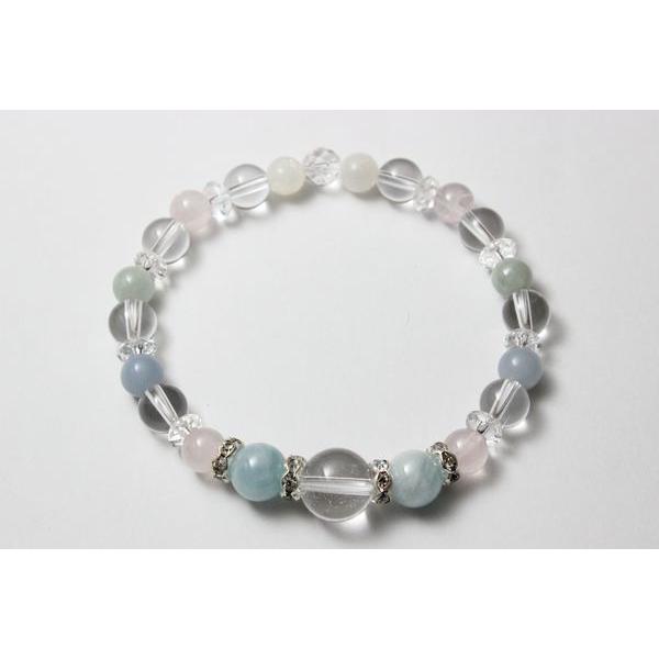 クリスタル・アクアマリン デザインブレスレット |  | 02