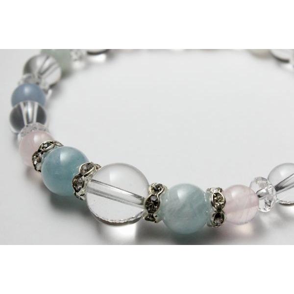 クリスタル・アクアマリン デザインブレスレット |  | 03