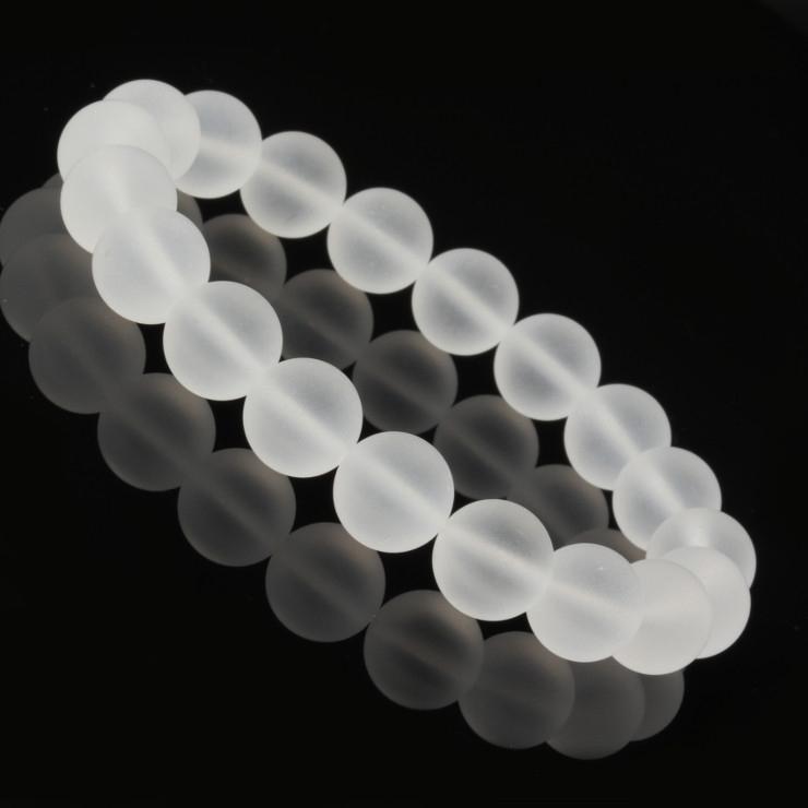 フロスト水晶10mm シンプルブレスレット | 