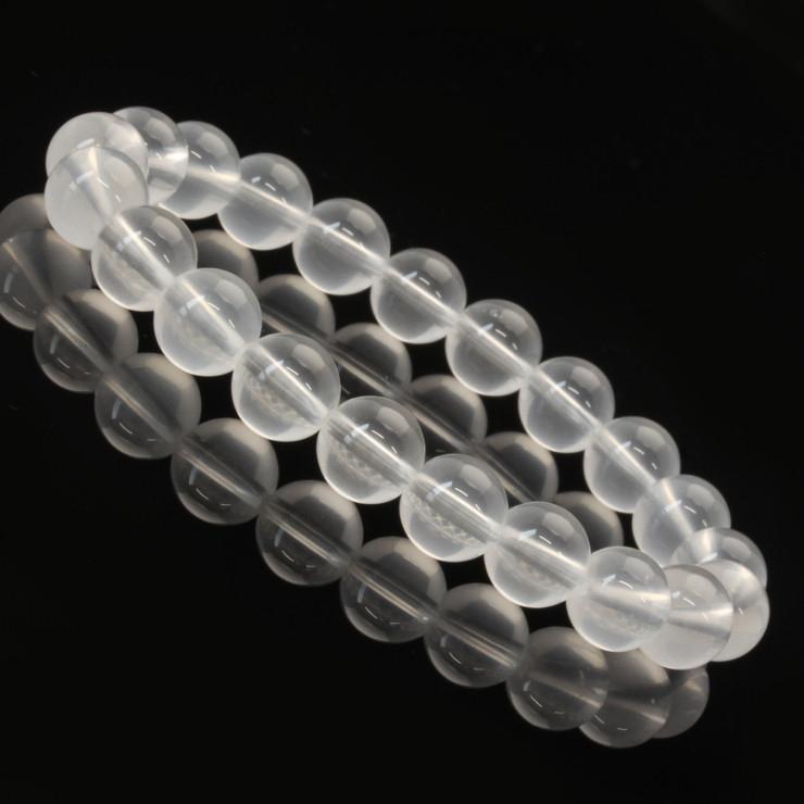 ミルキークォーツ8mm シンプルブレスレット | 