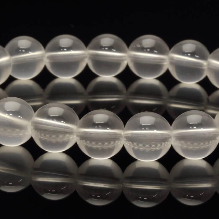 ミルキークォーツ8mm シンプルブレスレット |  | 02