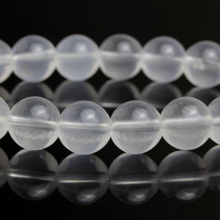 ミルキークォーツ10mm シンプルブレスレット |  | 02