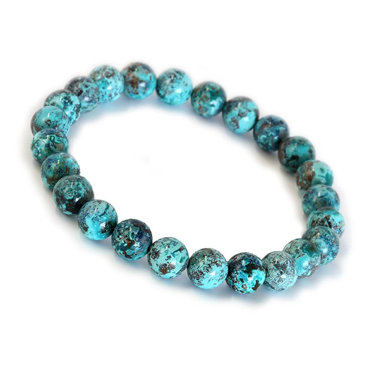 クリソコラ8mm シンプルブレスレット | 