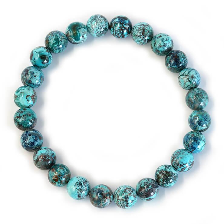 クリソコラ8mm シンプルブレスレット |  | 02