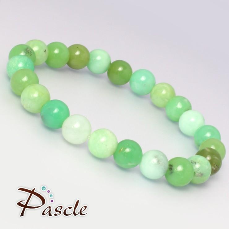 クリソプレーズ8mm シンプルブレスレット |  | 01