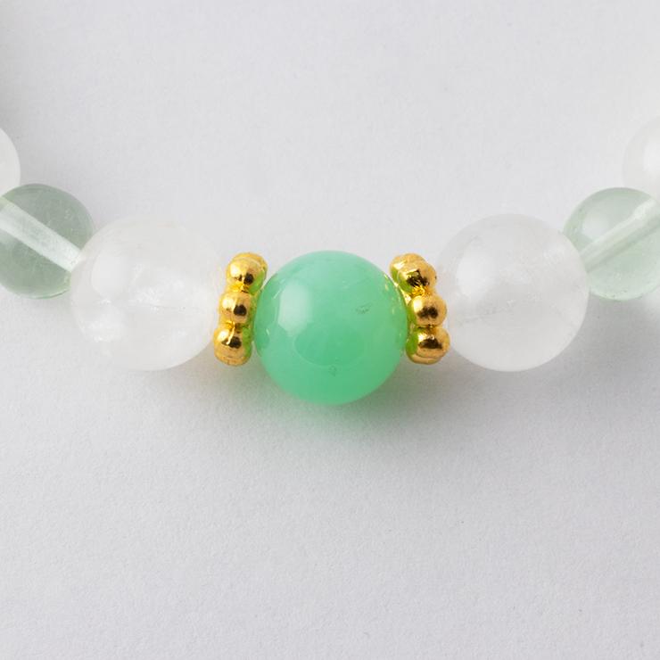 クリソプレーズ・レモンクリソプレーズ デザインブレスレット パワーストーン/天然石/ギフト |  | 01