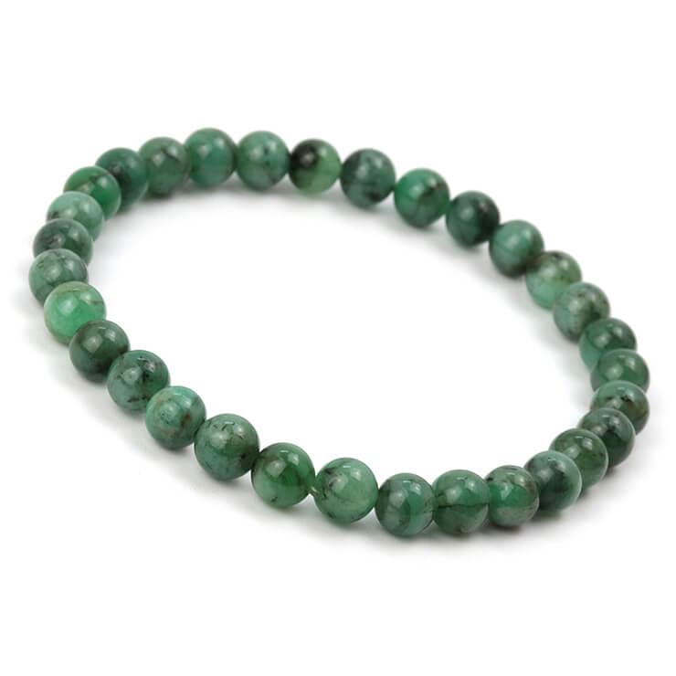 エメラルド6mm シンプルブレスレット | 