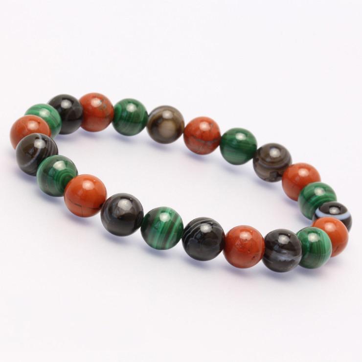 天眼石・マラカイト デザインブレスレット | 