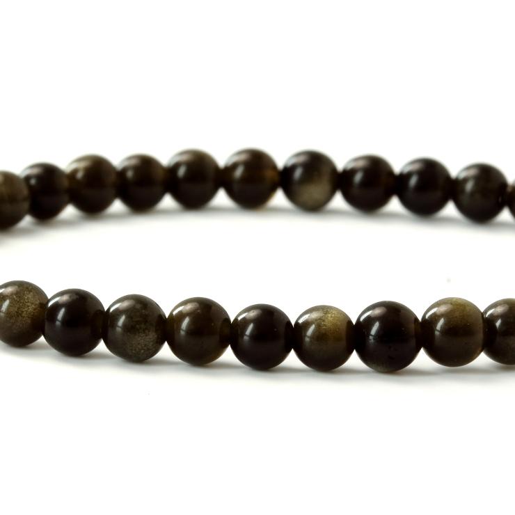 【fine】ゴールデンオブシディアン 4mmブレスレット |  | 01