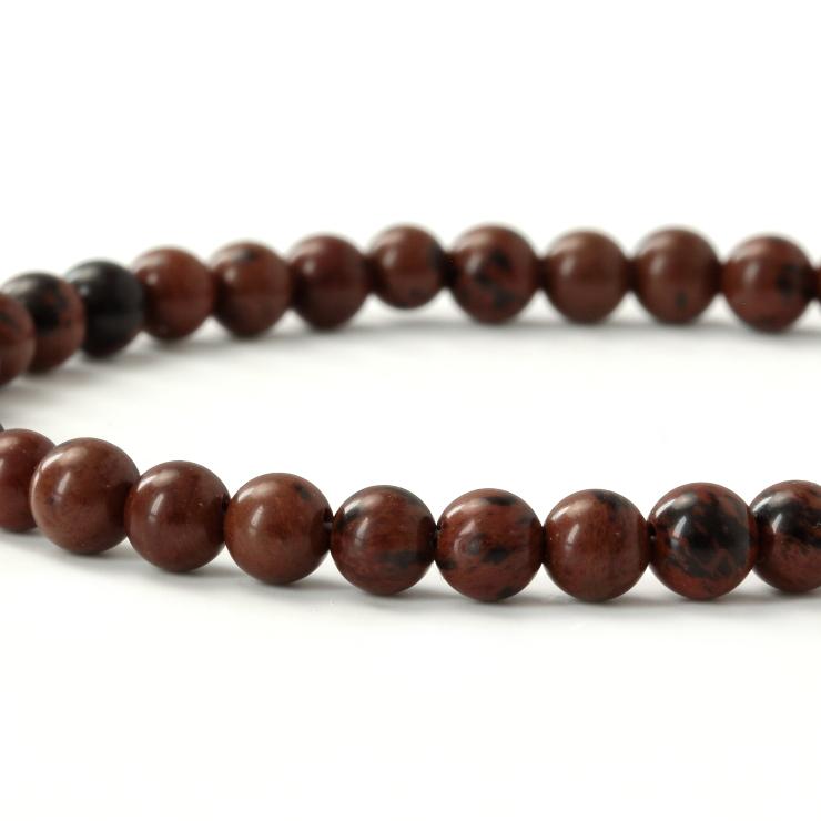 【fine】マホガニーオブシディアン 4mmブレスレット |  | 01