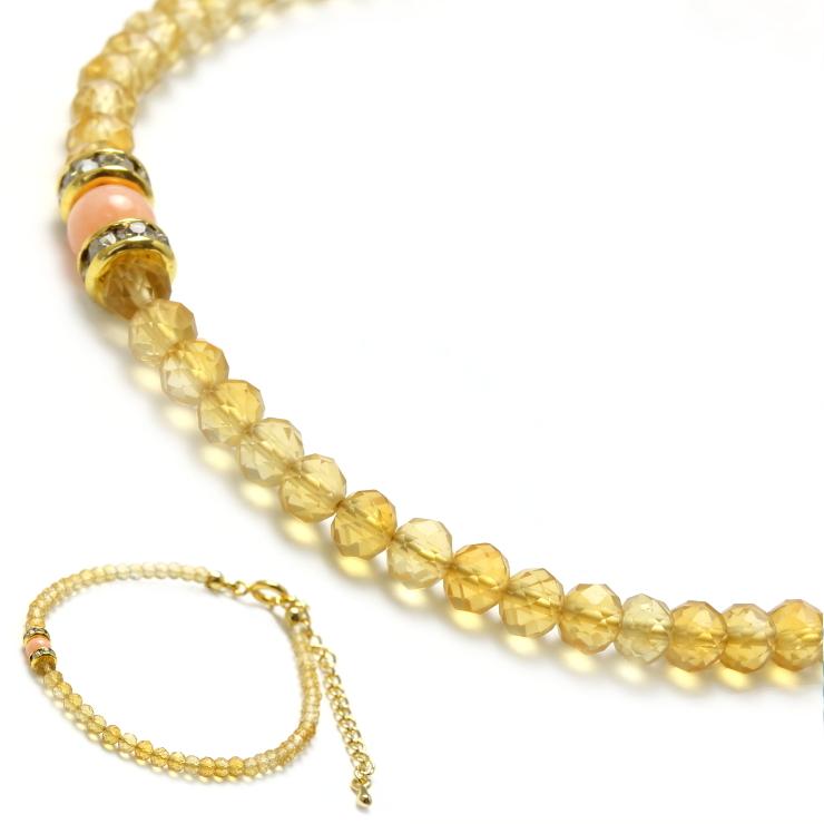 【fine】 3mmカットブレスレット シトリン |  | 06