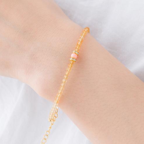 【fine】 3mmカットブレスレット シトリン |  | 04