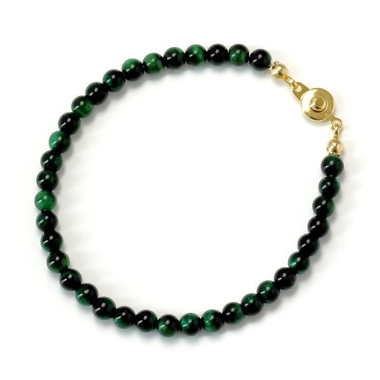 【fine】グリーンタイガーアイ 4mmブレスレット |  | 02