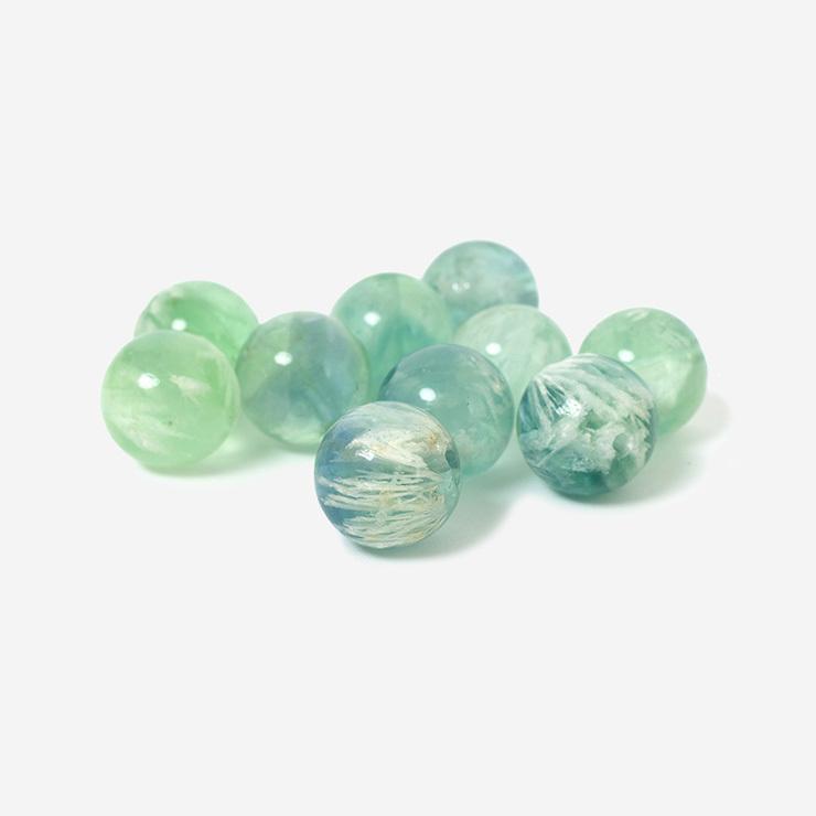 【粒売り/バラ売り】エンジェルフェザーフローライト 10mm |  | 01