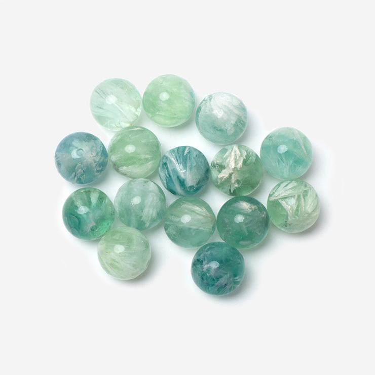 【粒売り/バラ売り】エンジェルフェザーフローライト 12mm |  | 02