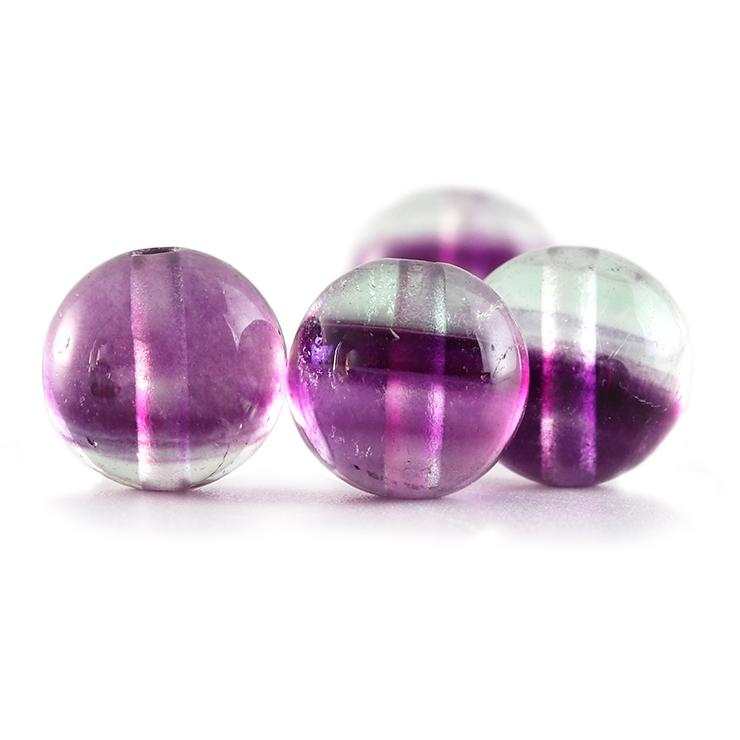 【粒売り/バラ売り】バイカラーパープルフローライト 8mm | 