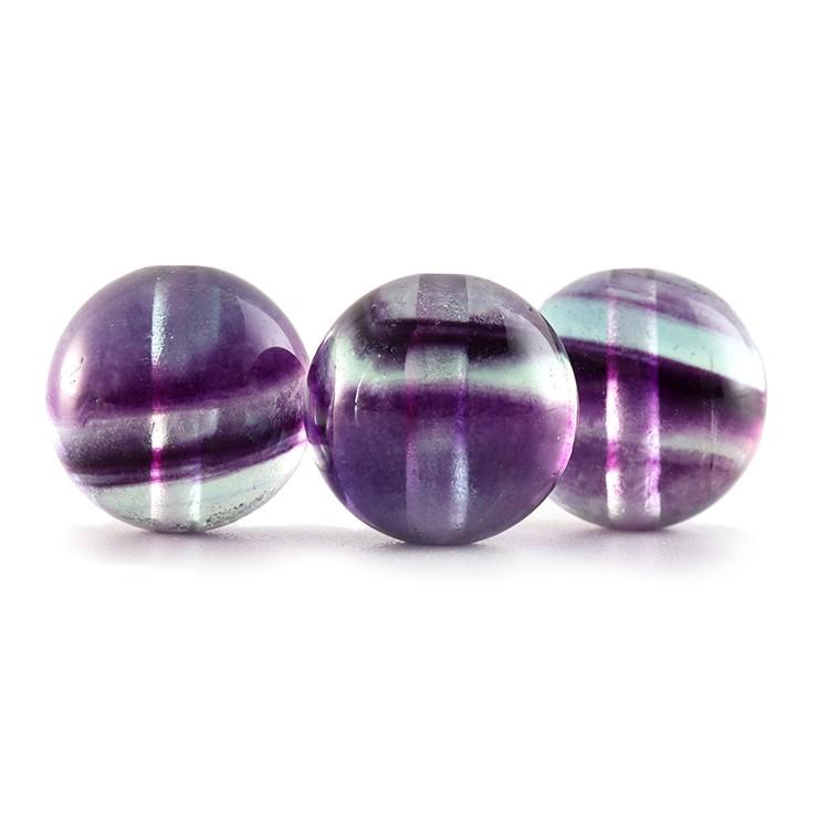 【粒売り/バラ売り】バイカラーパープルフローライト 10mm |  | 01