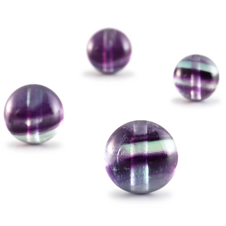 【粒売り/バラ売り】バイカラーパープルフローライト 10mm |  | 02