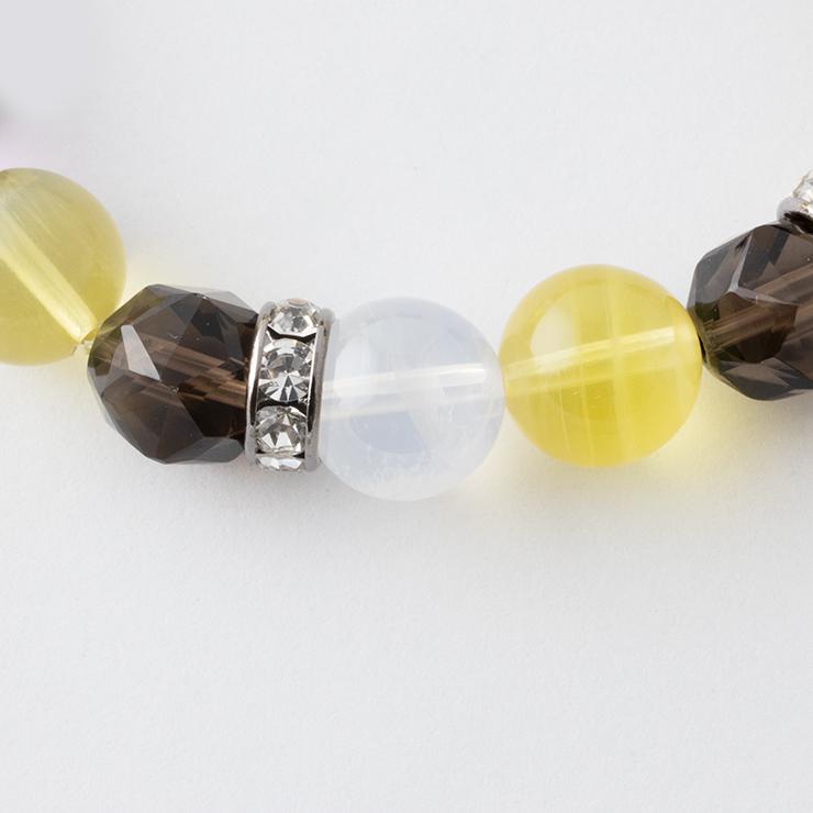 イエローフローライト・アメトリン デザインブレスレット パワーストーン/天然石/ギフト |  | 01