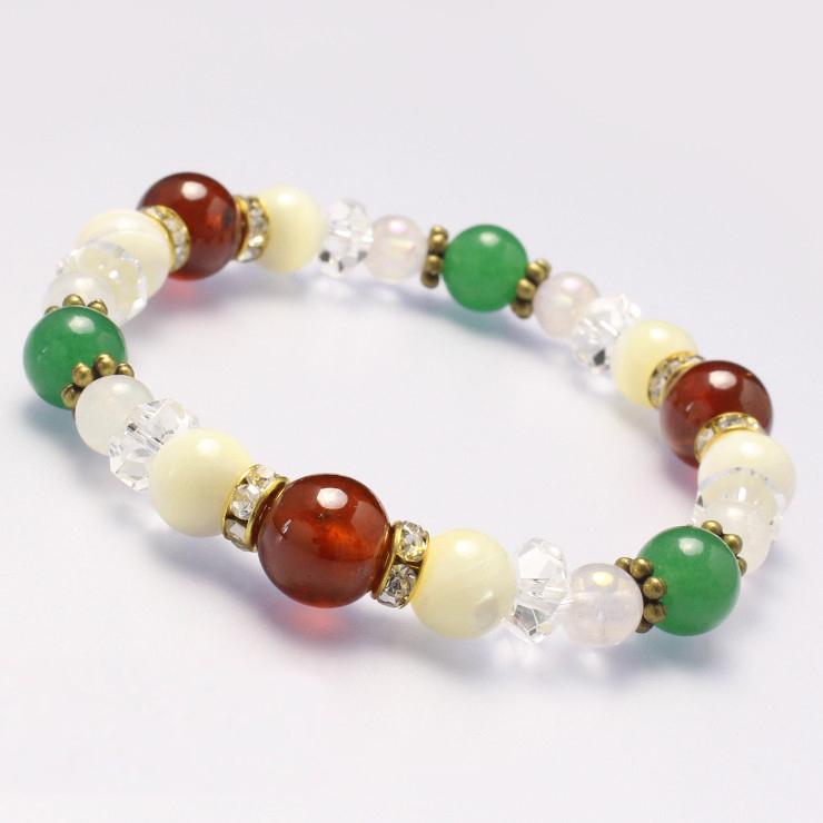 オレンジガーネット デザインブレスレット | 