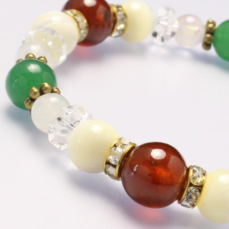 オレンジガーネット デザインブレスレット |  | 02