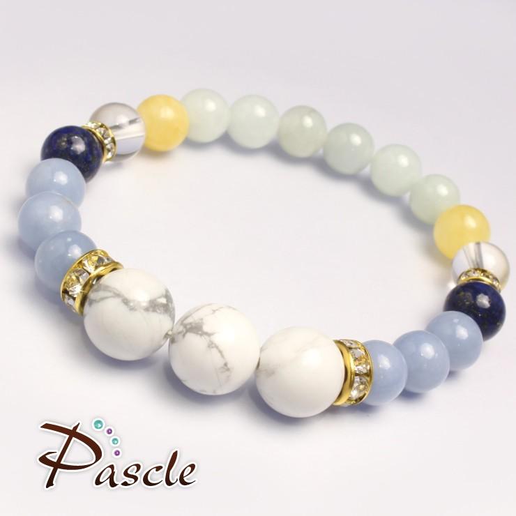 ハウライト・エンジェライト デザインブレスレット |  | 01