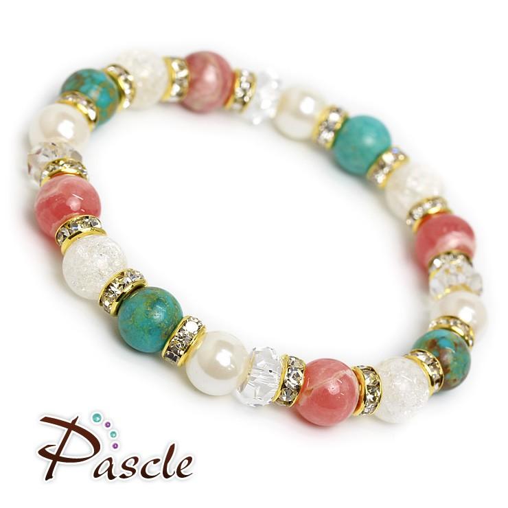 インカローズ・ターコイズ デザインブレスレット |  | 01