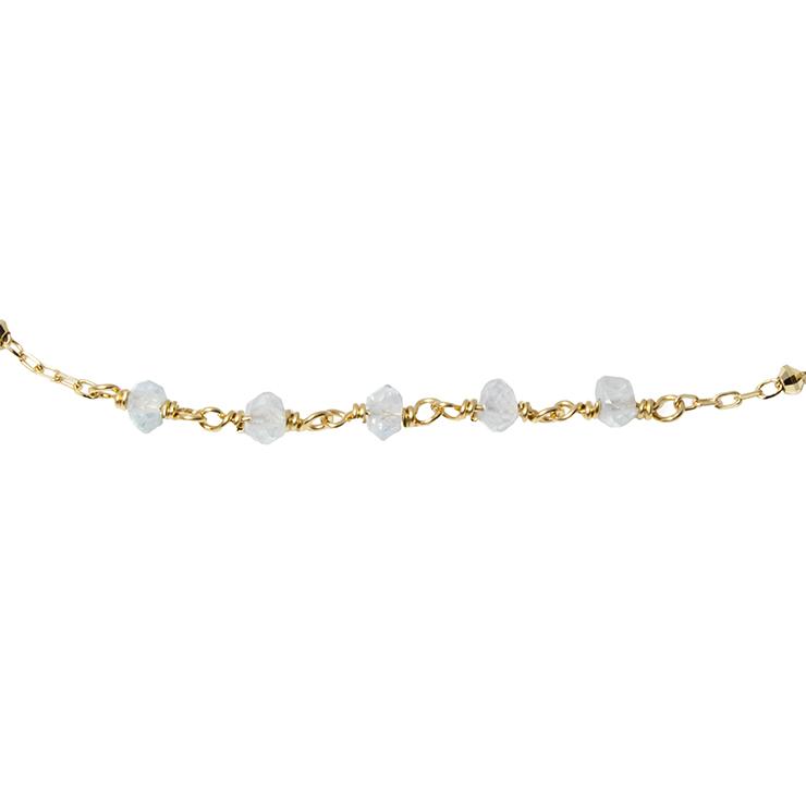 11月誕生石 K10YG ブルートパーズ ブレスレット｜Blue Topaz