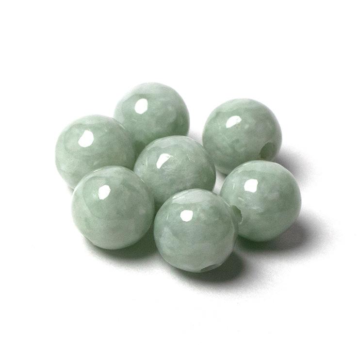 粒売り/バラ売り】糸魚川翡翠 白緑 8mm : パスクル - 通販 - Yahoo
