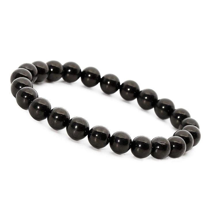 ジェット8mm シンプルブレスレット | 