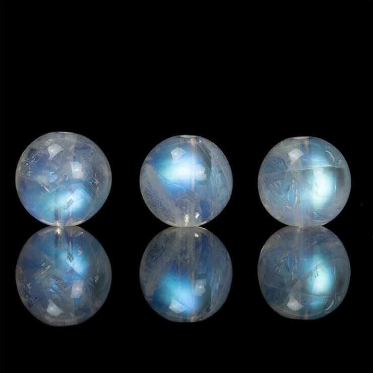 【粒売り/バラ売り】ホワイトラブラドライト 8mm |  | 03