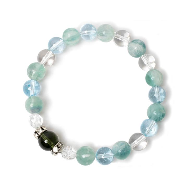 モルダバイト・フローライト レディースブレスレット |  | 02